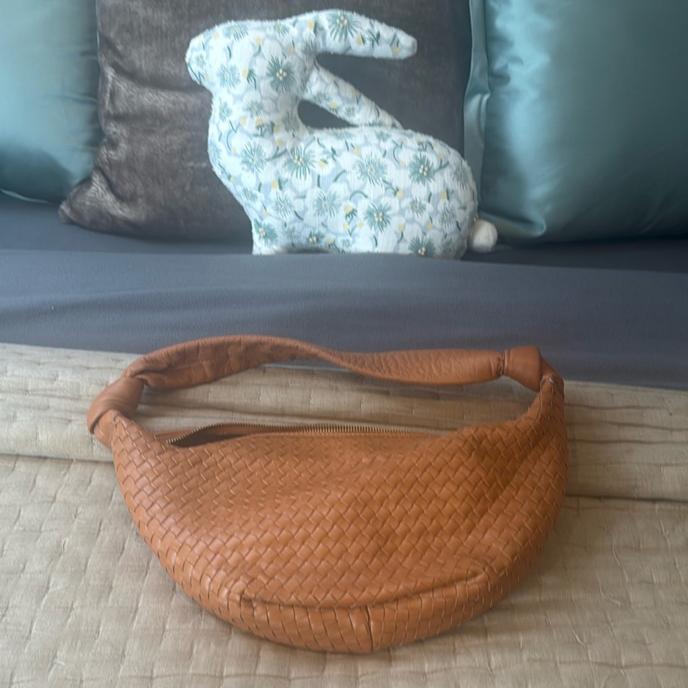 Perfect condition leather braided bag used a handful of times